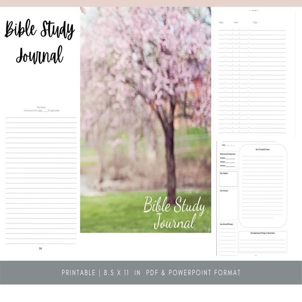 New Creation Bible Journal Set : The Planner Nerd PLR