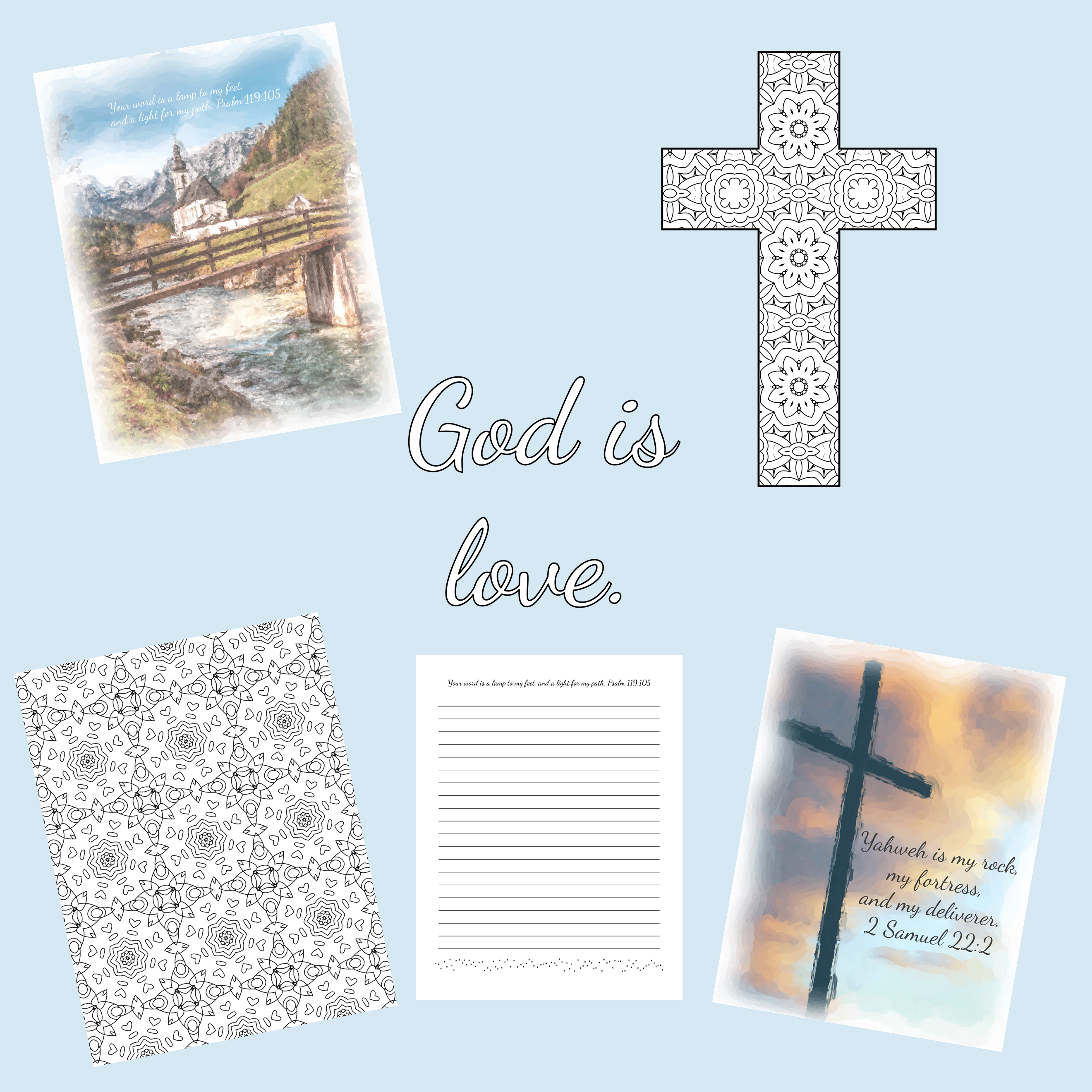 New Creation Bible Journal Set : The Planner Nerd PLR